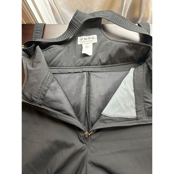 Fera Internationale Ski Bib Pants Womens 14L Black Made in Hong Kong Vintage - Picture 7 of 12